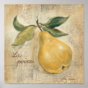 En gul Pear Poster
