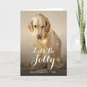 En guld- Retrieverhund Helgkort
