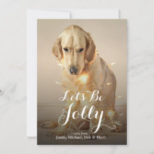 En guld- Retrieverhund Julkort