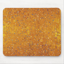 En guldat Klimt inspirerad musmatta