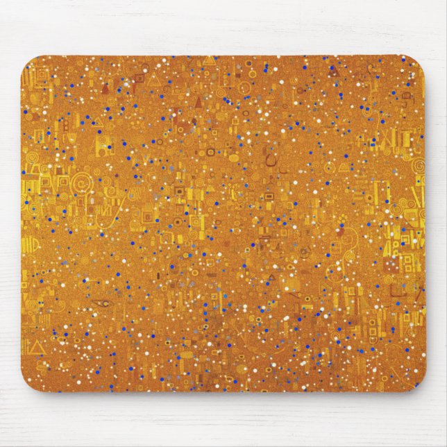 En guldat Klimt inspirerad musmatta (Framsidan)