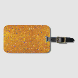 En guldfärgad Klimt-inspirerad Bagagebricka