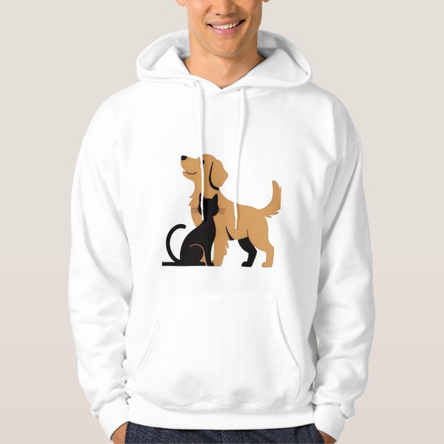 en guldladdare hund, T-Shirt Hoodie (Framsida)