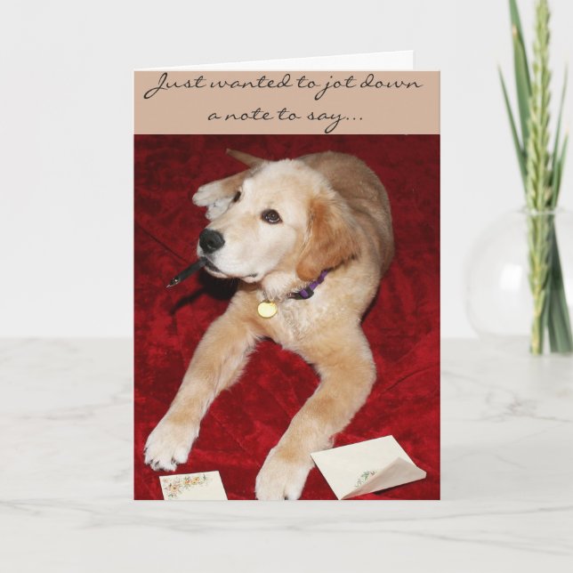 En guldskriven anteckning som säger att jag är led kort (Framsida)