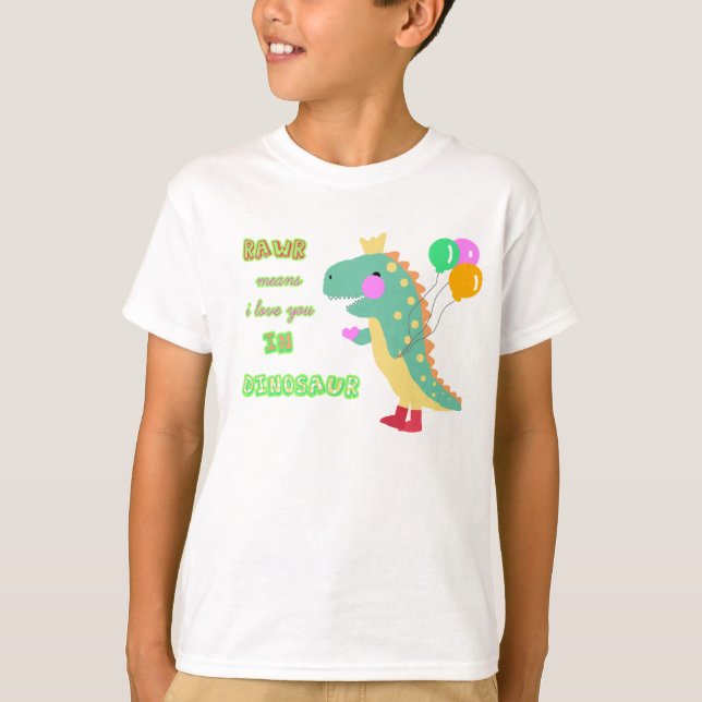 En gullig Dinosaur lurar t-skjortan Tröja (Framsida)