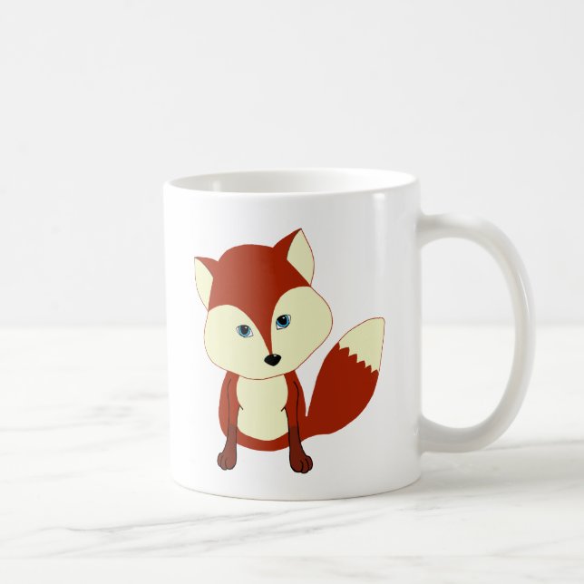En gullig röd räv kaffemugg (Höger)
