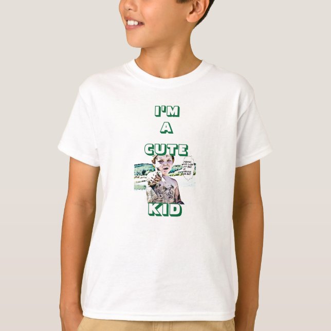 En gullig unge t.shirt tröja (Framsida)