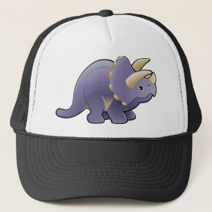 En gullig vänlig triceratopsdinosaur keps