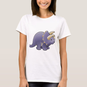 En gullig vänlig triceratopsdinosaur t-shirt