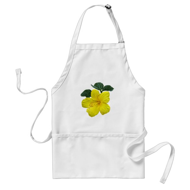 En Gult Hibiscus Förkläde (Framsidan)