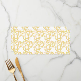 En gult matta med ett upprepande motiv för mönster meny