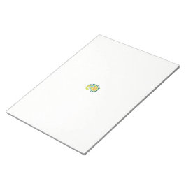 en gult och grönt paisley med löv och blommor anteckningsblock