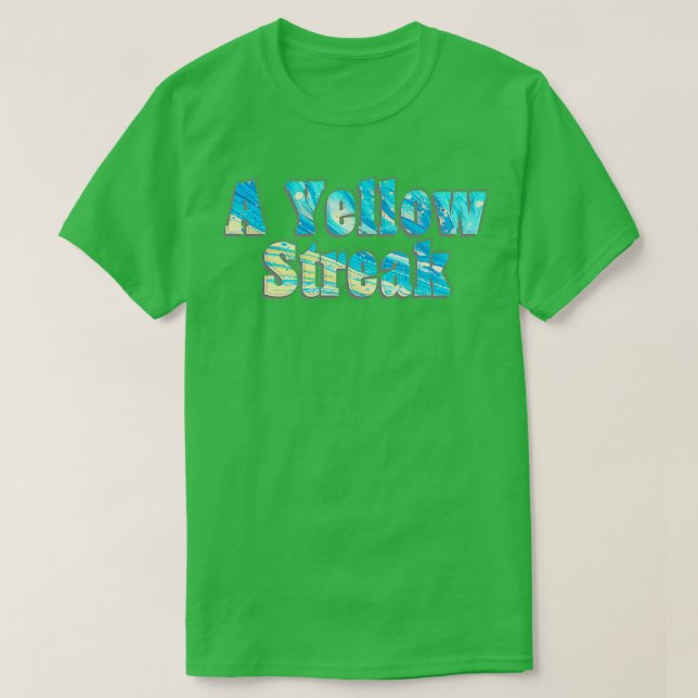 En Gult Streak T Shirt (Design framsida)