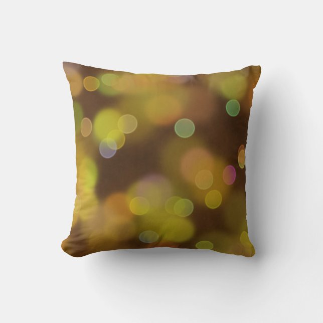 En gyllene jul Mönster på Fawn Brown Accent P Kudde (Framsida)