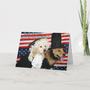 En gyllene presidentfödelsedag kort