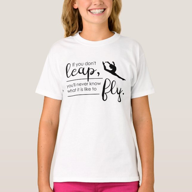 En gymnast/dansares inspirerande t-shirt (Framsida)