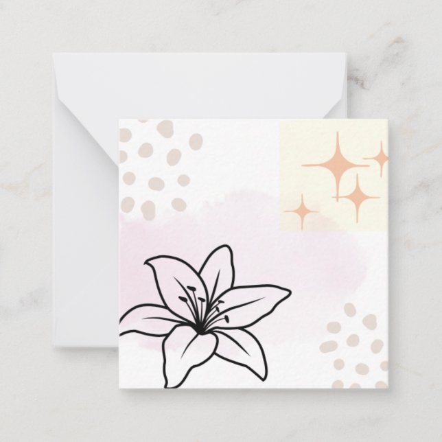 En häftig bohemisk design med inspioner på ett vyk anteckningskort (Framsida)