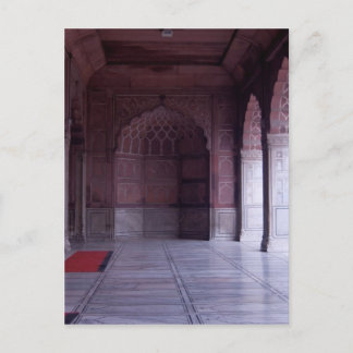 En hall inuti Jama Masjid Vykort