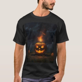 en hallopolpumpa brinner i gräset t shirt