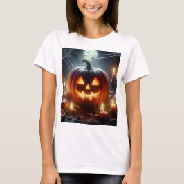 en hallopolpumpa med ett spindelnät överst t shirt