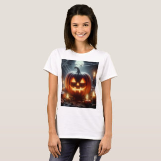 en hallopolpumpa med ett spindelnät överst t shirt