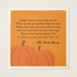 En Halloween Dikt Pappersservett