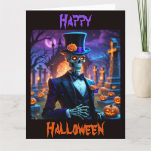 En Halloween Groom Kort