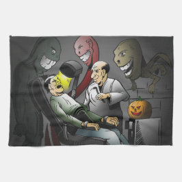En Halloween-kväll på tandläkaren Kökshandduk