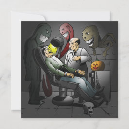 En Halloween-kväll på tandläkarkortet Kort