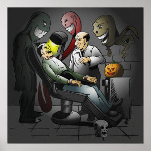 En Halloween-natt hos tandläkaren Affisch