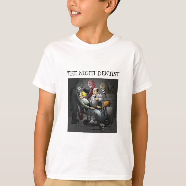 En Halloween-natt hos tandläkaren T-shirt (Framsida)