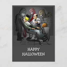 En Halloween-natt hos tandläkaren Vykort