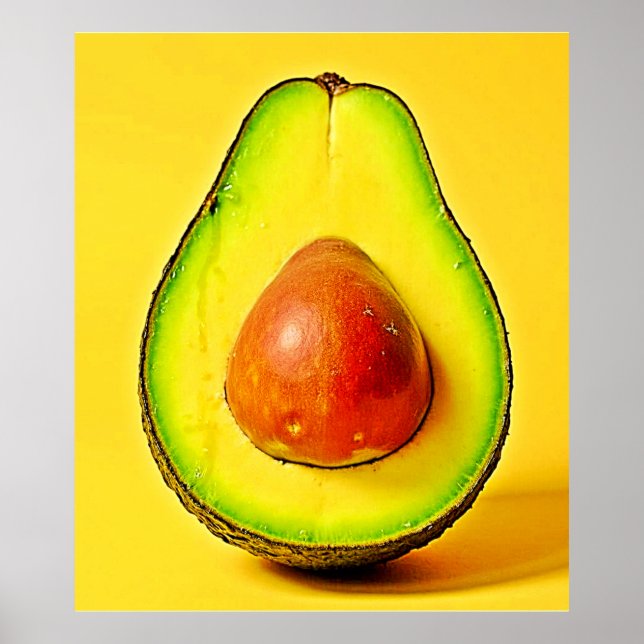 En hälsosam avocado-design poster (Framsidan)
