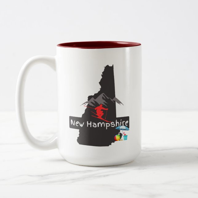 En hälsosam New Hampshire-resemugg Två-Tonad Mugg (Vänster)