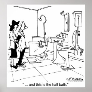En halv bath poster
