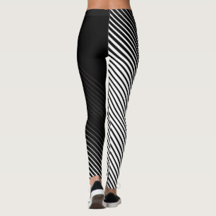 En - halva ett kvinnligt - en - halva en sebra leggings