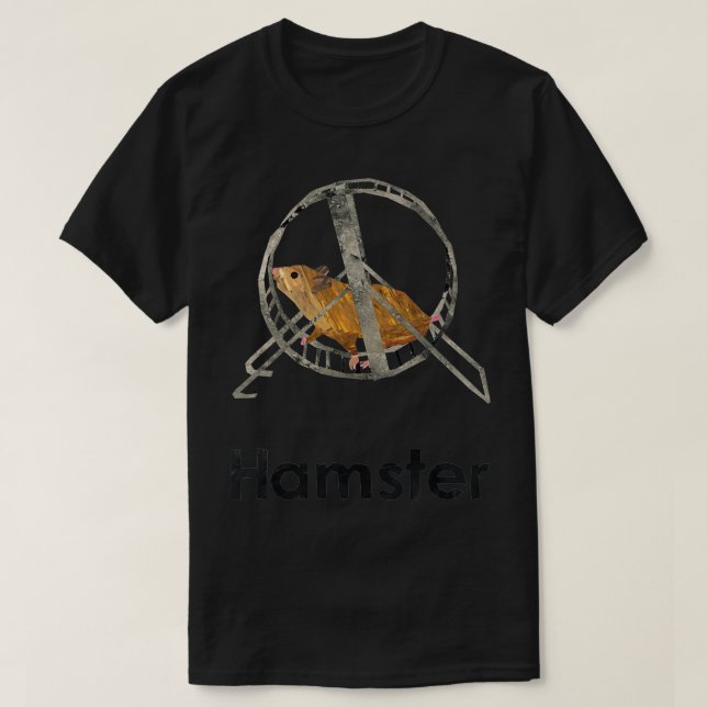 En Hamster i Wheel T Shirt (Design framsida)