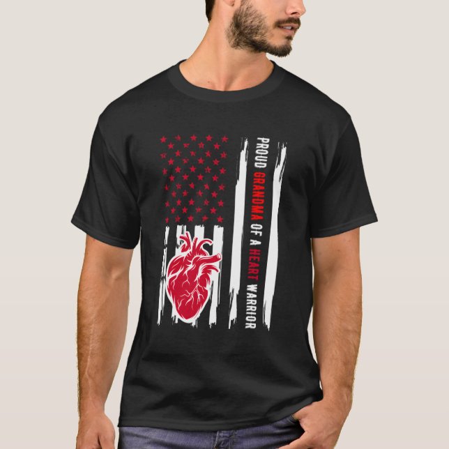En han Warrior Chd Awareness T Shirt (Framsida)