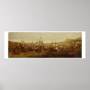 En handling mellan spanska frakter och den Barbary Poster