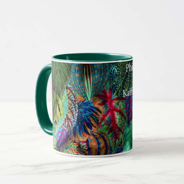 En hängiven Philip Jacobs Fabric Coleus Mugg (Framsida vänster)