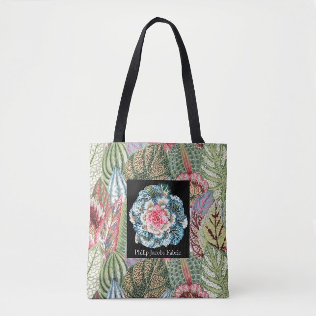En hängiven Philip Jacobs Fabric Coleus Tote Bag Tygkasse (Framsida)