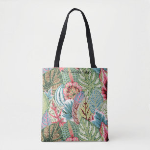 En hängiven Philip Jacobs Fabric Coleus Tote Bag Tygkasse