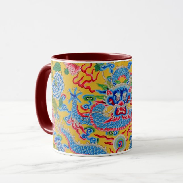 En hängiven Philip Jacobs Fabric Dragon Mugg (Framsida vänster)