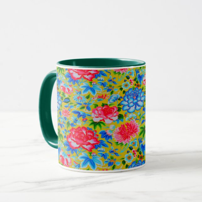 En hängiven Philip Jacobs Fabric Peony Mugg (Framsida vänster)
