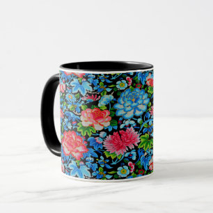En hängiven Philip Jacobs Fabric Silke Road Peony Mugg