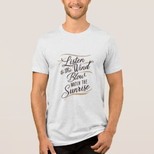 En häpnadsväckande biet av ord-konst med en haron t shirt