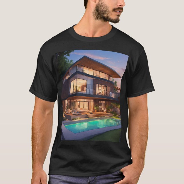 en häpnadsväckande digital målning av lyxaktig (ba t shirt (Framsida)