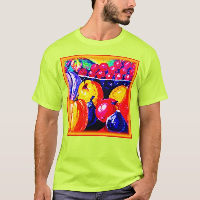 En häpnadsväckande Fruktig Oljemålning. Köp nu T Shirt (Framsida)