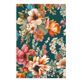 En häpnadsväckande sommar-Blommigt som målning Fototryck