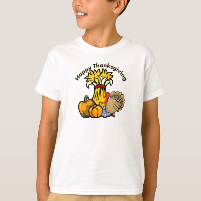 En happy thanksgivingdag tee (Framsida)
